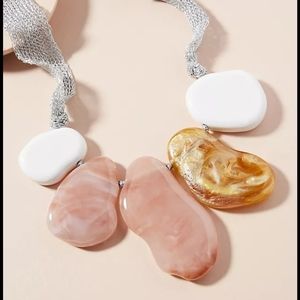 Anthropologie Whisper Bib Statement Necklace